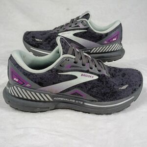 Brooks Running Shoes Womens 8.5 Grey Excellent Adrenaline GTS 23 Mesh Sneakers
